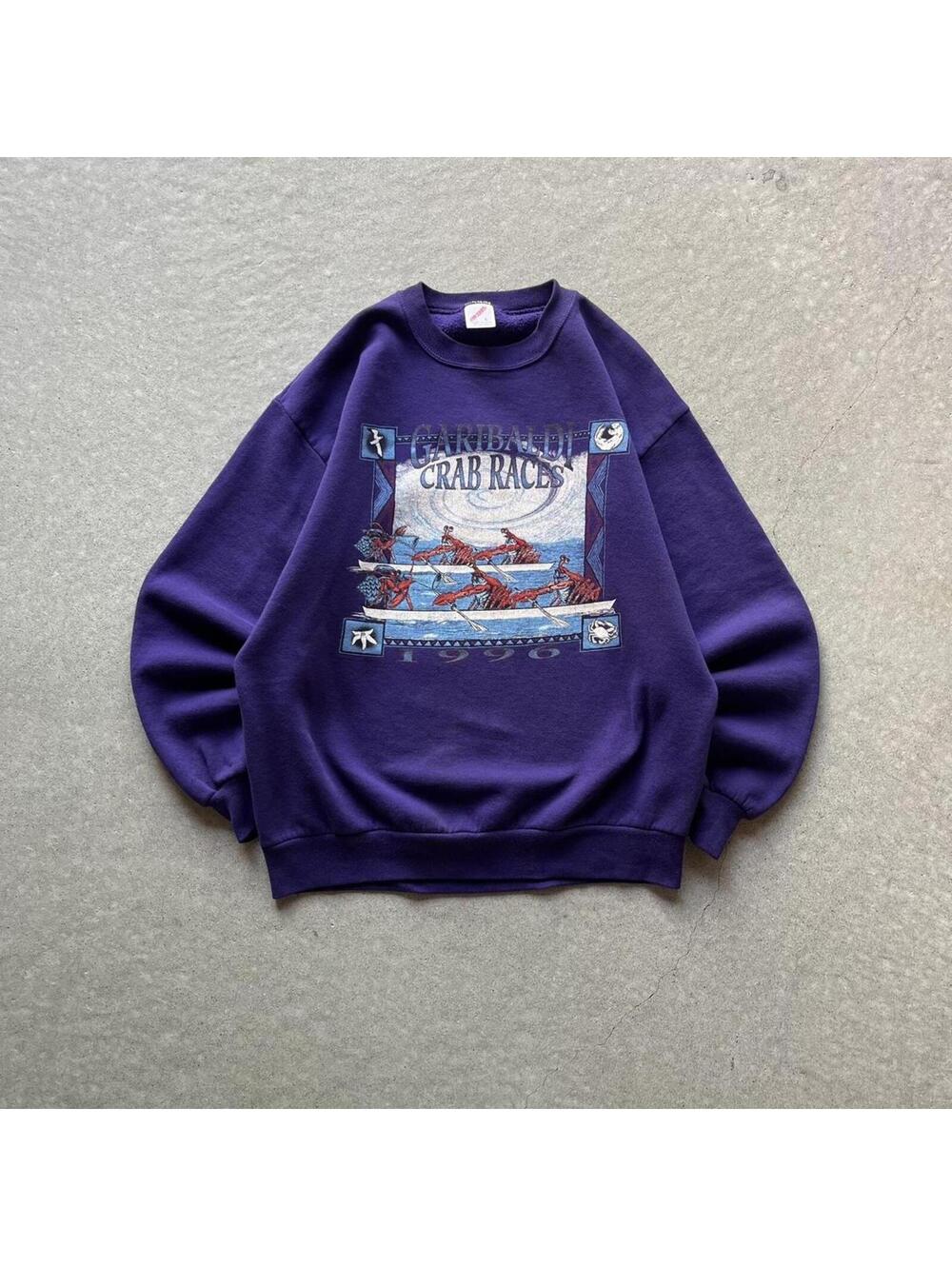 Vintage 1996 Garibaldi Crab Races Crewneck